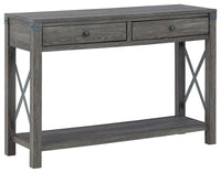 Freedan - Console Sofa Table - Grayish Brown