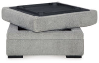 Casselbury - Ottoman With Storage - Cement