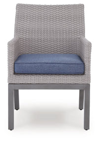 Half Moon Beach - Arm Chair With Cushion (Set of 2) - Blue / Gray