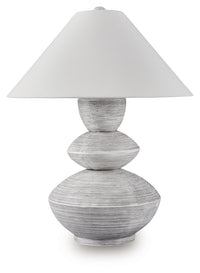 Brickdon - Poly Table Lamp - Distressed White