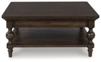 Veramond - Square Cocktail Table - Dark Brown