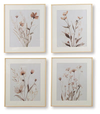 Chettings - Wall Art Set (Set of 4) - Beige / Gray / Blush