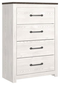 Gerridan - Four Drawer Chest - White / Gray
