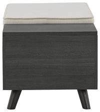 Yarlow - Storage Bench - Dark Gray