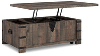 Hollum - Lift Top Cocktail Table - Rustic Brown
