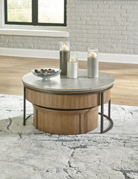 Fridley - Nesting Cocktail Tables (Set of 2) - Gray / Brown / Black