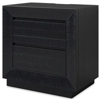 Londer - Two Drawer Night Stand - Black