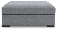 Bealton - Oversized Accent Ottoman - Salt And Pepper