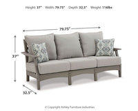 Visola - Sofa with Cushion - Gray
