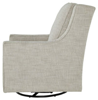 Kambria - Swivel Glider Accent Chair - Fog
