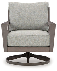 Hillside Barn - Swivel Lounge W/ Cushion - Gray / Brown