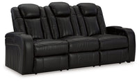 Caveman Den - Power Reclining Sofa With Adj Headrest - Midnight