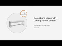 Bolanburg - Large UPH Dining Room Bench - Beige