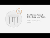 Gesthaven - Round Dining Room Drop Leaf Table