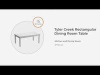 Tyler Creek - Rectangular Dining Room Table - Black / Gray
