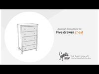 Simmenfort - Five Drawer Chest - Navy Blue